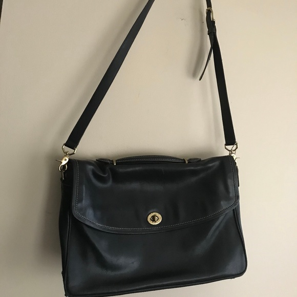 Coach Bags Coach Black Leather Briefcase Poshmark